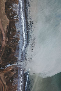 Close-up of water splashing on rocks