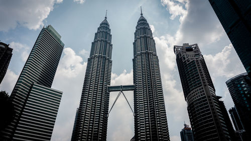 Low angle view of buildings against sky