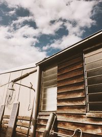 Low angle view of building against sky