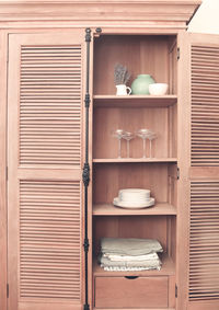 Stack of books in shelf for sale