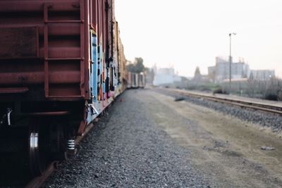 Train against clear sky