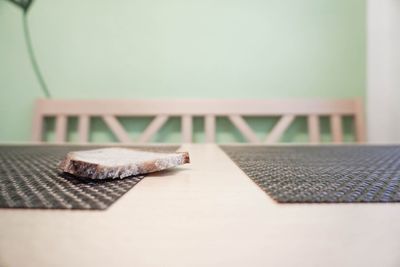 Close-up of food on table