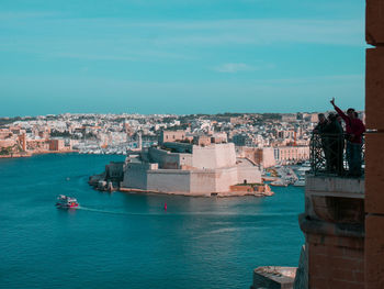 View of city at waterfront