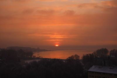 Scenic view of sunset sky