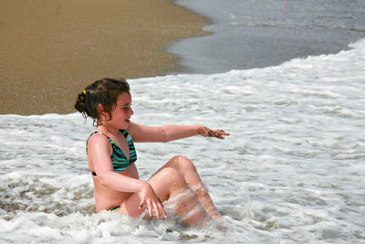 People enjoying at beach