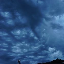 Low angle view of storm clouds in sky