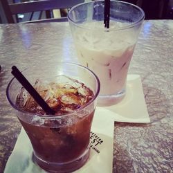 Close-up of drink on table