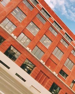 Low angle view of modern building against sky