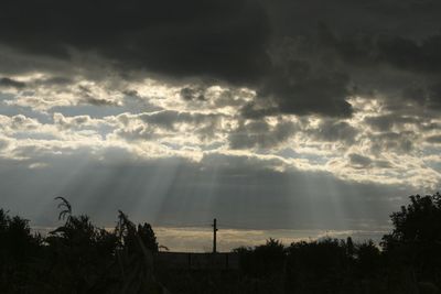 Scenic view of landscape against cloudy sky