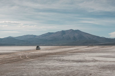 Scenic view of desert against sky