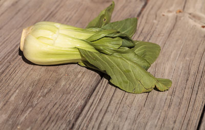 Close-up of vegetable on table