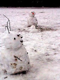 Close-up of snow in winter