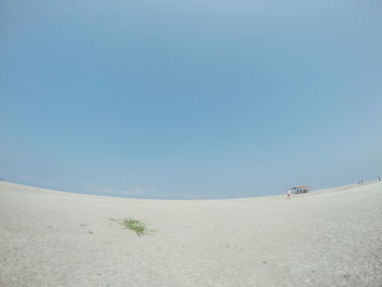 Scenic view of landscape against clear sky