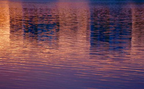 Full frame shot of lake during sunset