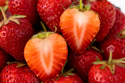 Full frame shot of strawberries