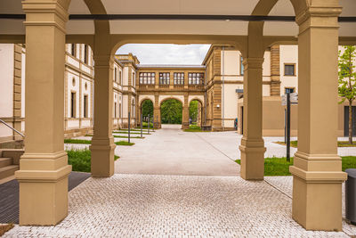 Entrance of historic building