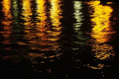 Reflection of sky in water