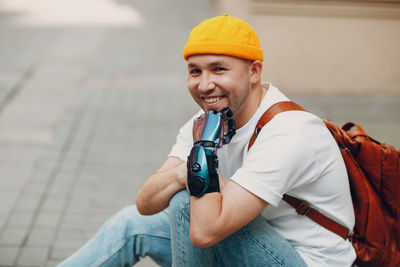 Portrait of a smiling young man