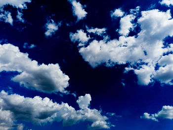 Low angle view of clouds in sky