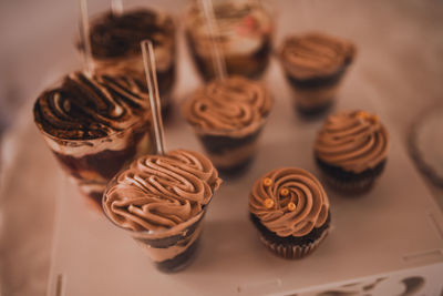 Close-up of food on table