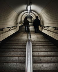 Underground walkway in subway