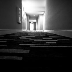 Empty corridor of building