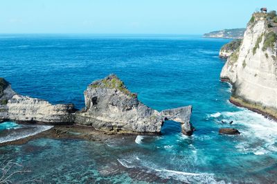 Scenic view of sea against sky