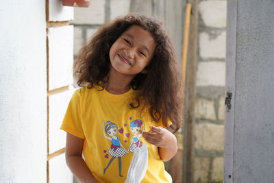 Portrait of a smiling young woman