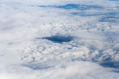 Aerial view of cloudscape