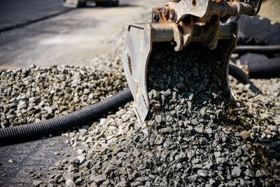 Close-up of machine part