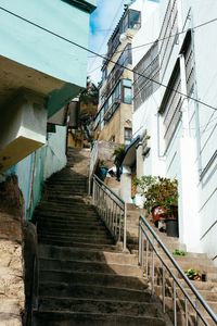 Staircase in city