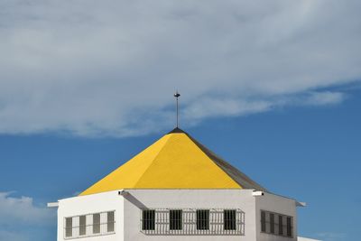 Low angle view of building against sky