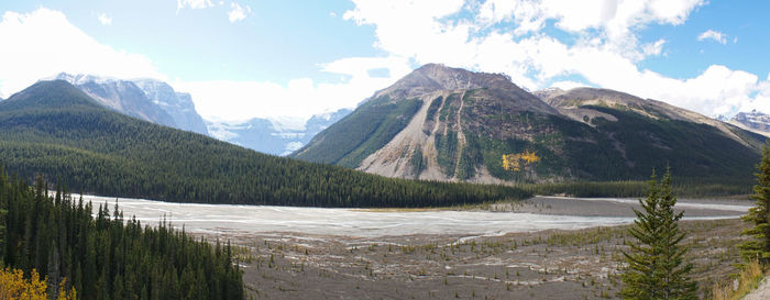 Panoramic view of landscape against sky