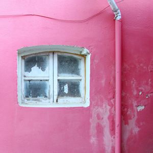 Close-up of old built structure