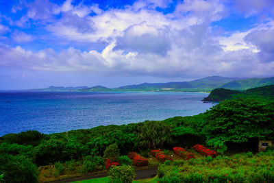 Scenic view of sea against sky