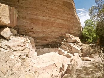 Rock formations against sky