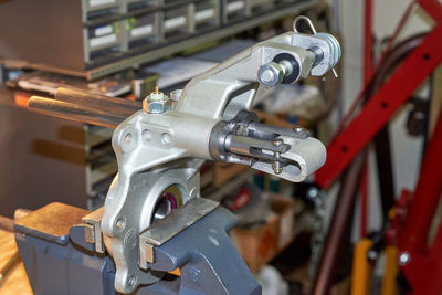 Close-up of machine part