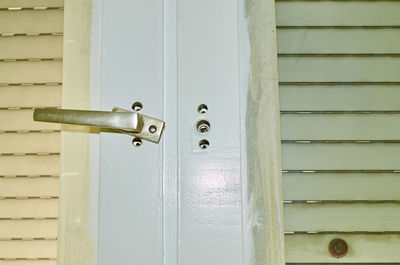 Close-up of closed door