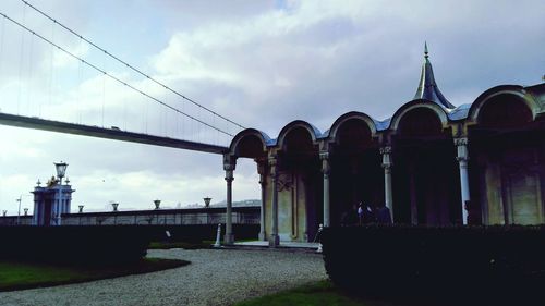 Low angle view of building against sky