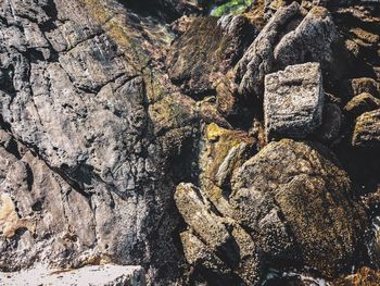 Full frame shot of rock formations