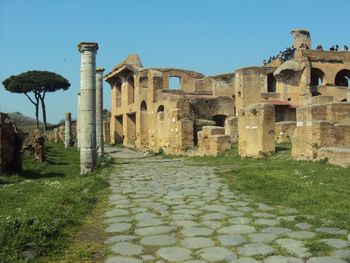 Low angle view of historical building