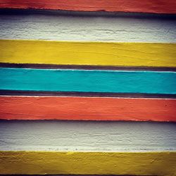 Full frame shot of multi colored wooden wall