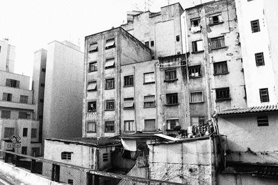 Low angle view of buildings against sky