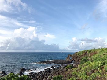 Scenic view of sea against sky