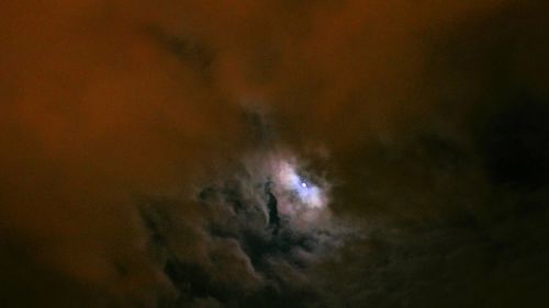 Low angle view of cloudy sky