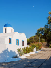 White santorini church. greece