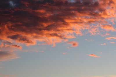 Low angle view of cloudy sky