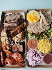 Close-up of food on table