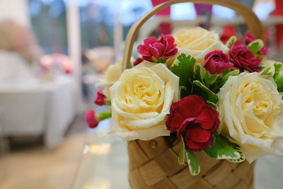 Close-up of rose bouquet