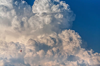 Low angle view of cloudy sky
